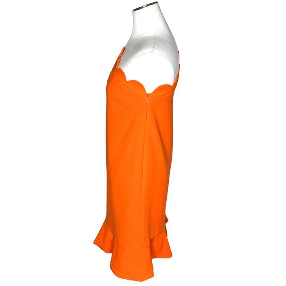 Victoria Beckham Target Orange One Shoulder Dress - Picture 7 of 11